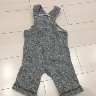 プチバトー(PETIT BATEAU)のグレーサロペット (カバーオール)