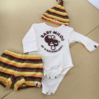 アベイシングエイプ(A BATHING APE)の専用✴︎BAPE KIDS✴︎3点セット(ロンパース)