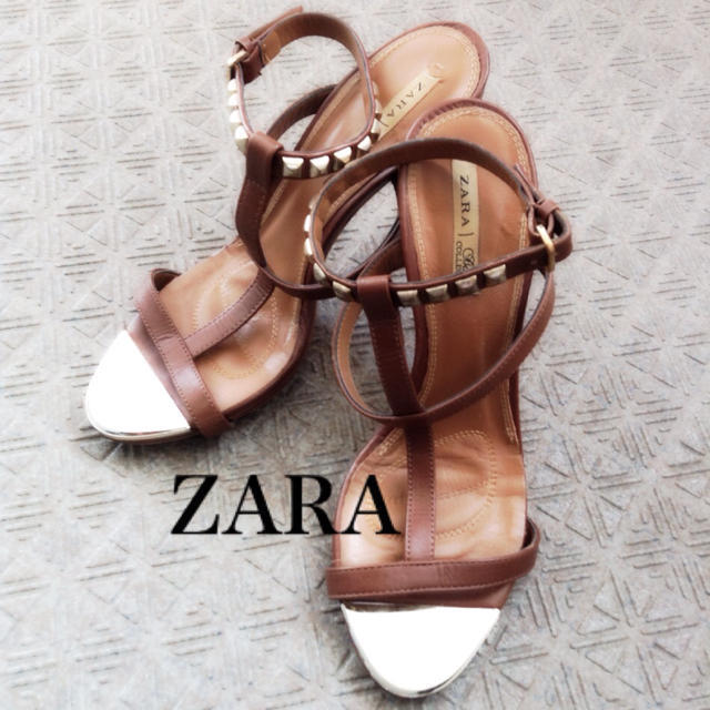 ZARA(ザラ)の値下！ZARAピンヒールグラディエーター レディースの靴/シューズ(ハイヒール/パンプス)の商品写真