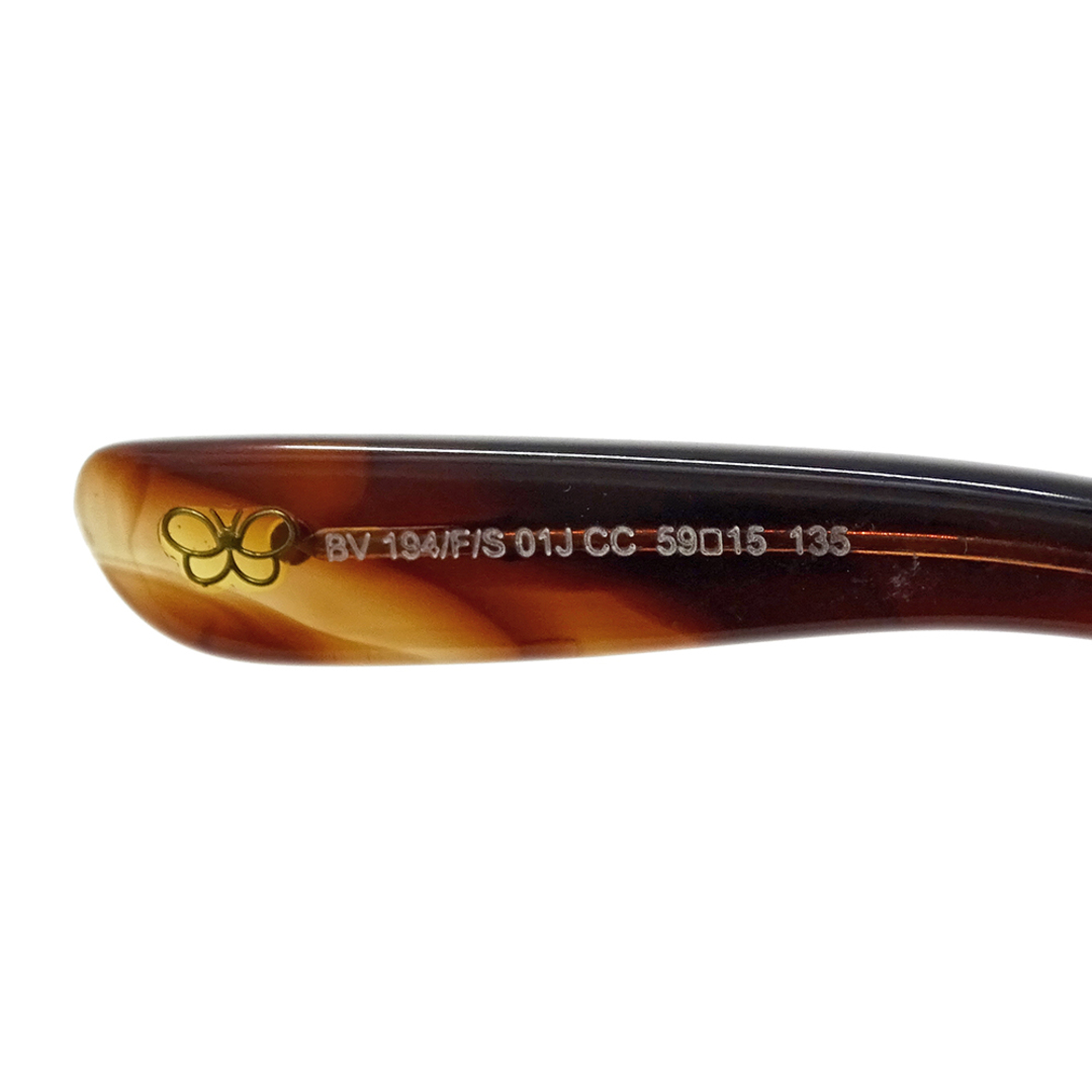 BOTTEGA VENETA(ボッテガヴェネタ)のボッテガ・ヴェネタ BOTTEGAVENETA サングラス レディース ブランド フルリム バタフライ ブラウン サイズ59□15 135 グラデーション べっ甲柄 おしゃれ 【中古】 レディースのファッション小物(サングラス/メガネ)の商品写真