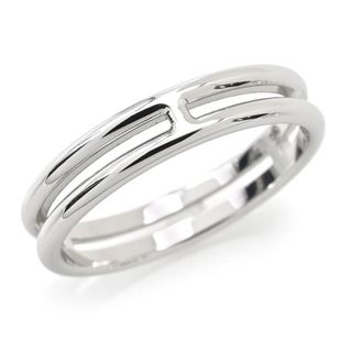 【新品仕上げ】ハリーウィンストン　HW　ロゴ　バンド　リング　9号　PG HARRY WINSTON - 【新品仕上げ】ハリーウィンストン HW ロゴ バンド