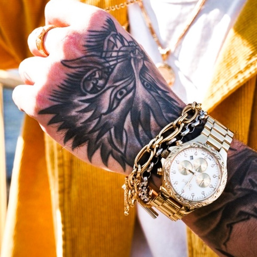 ハワイアンジュエリー ブレスレット チェーン レディース サージカル ステンレス メンズのアクセサリー(ブレスレット)の商品写真