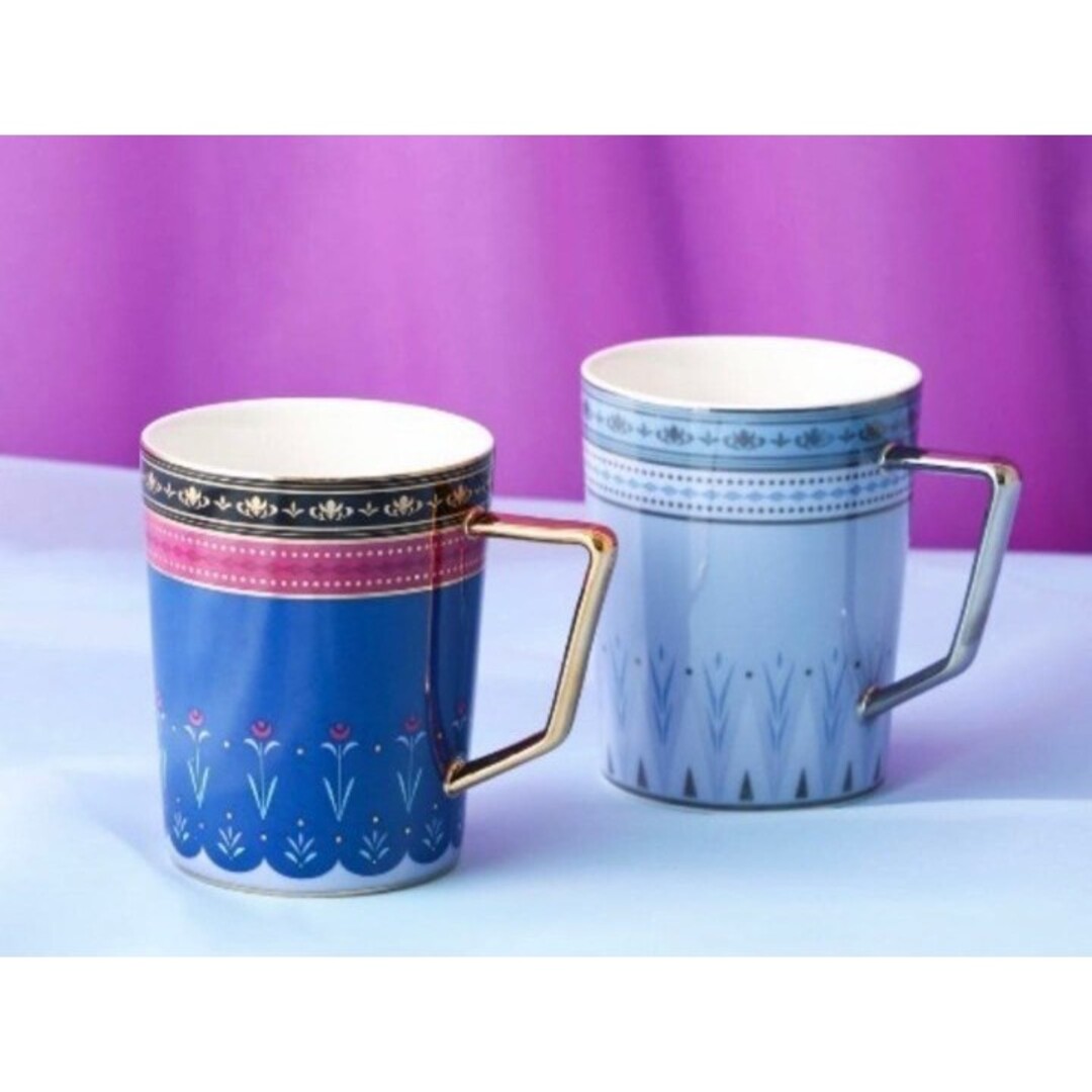 Francfranc(フランフラン)のフランフラン　francfranc アナと雪の女王 ペアマグ　ディズニー インテリア/住まい/日用品のキッチン/食器(グラス/カップ)の商品写真