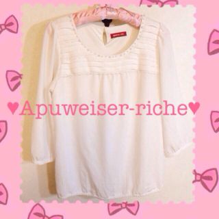 アプワイザーリッシェ(Apuweiser-riche)のApuweiser♥︎上品ブラウス(シャツ/ブラウス(長袖/七分))