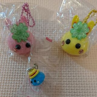☆新品☆ ほっぺちゃん ３個セット(ストラップ/イヤホンジャック)
