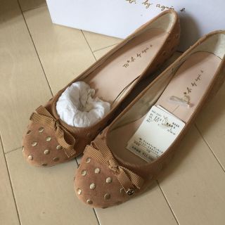 アニエスベー(agnes b.)の【新品】agnes b. ドットパンプス(ハイヒール/パンプス)