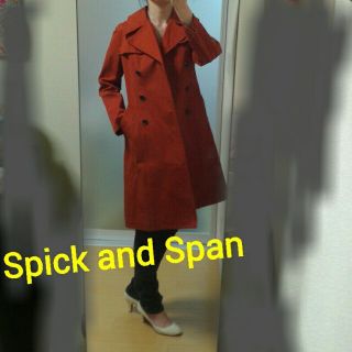 スピックアンドスパン(Spick & Span)のオレンジ トレンチコート(トレンチコート)