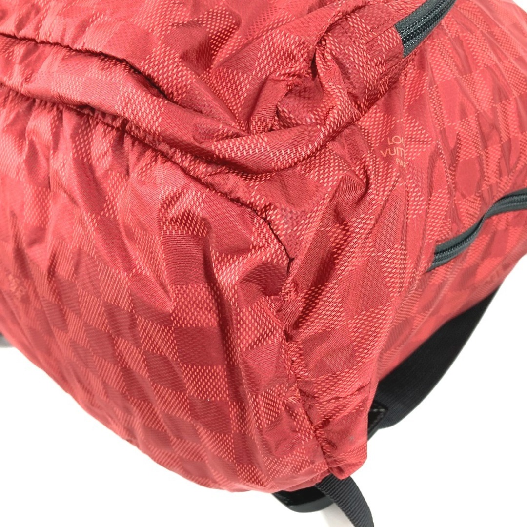 LOUIS VUITTON(ルイヴィトン)のルイヴィトン LOUIS VUITTON ライトパック ダミエ・アバンチュール アヴァンチュール カバン リュック 収納 ポーチ 折り畳み リュックサック ナイロン レッド レディースのバッグ(リュック/バックパック)の商品写真