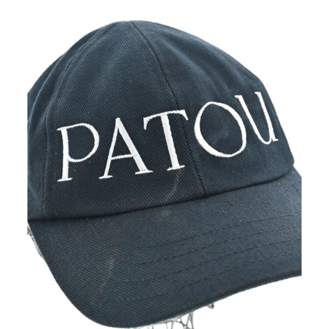 PATOU(パトゥ)のPATOU パトゥ キャップ  黒 【古着】【中古】【送料無料】 レディースの帽子(キャップ)の商品写真