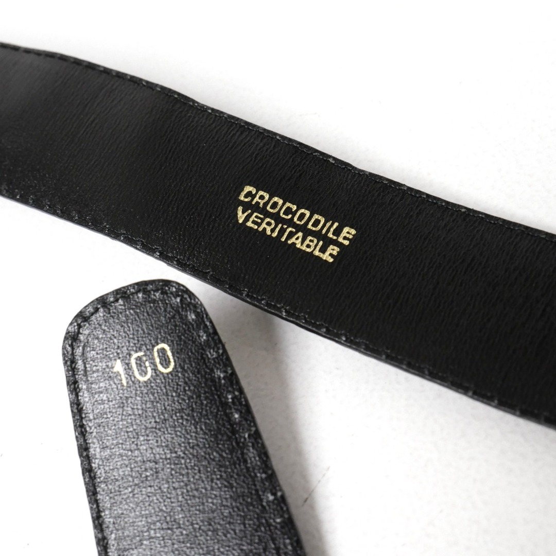MORABITO(モラビト)の■美品■MORABITO モラビト ベルト クロコダイルレザー シャインクロコ ロゴバックル ブランド古着【中古】20251110/RA6341 メンズのファッション小物(ベルト)の商品写真
