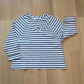 ニーム(NIMES)の濃紺　ボーダー　カットソー(Tシャツ(長袖/七分))