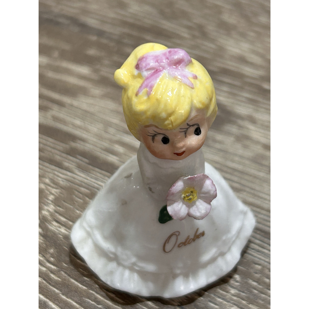 Lochie(ロキエ)の陶器　置物　インテリア　女の子　ヴィンテージ　レトロ　ファンシー　雑貨 インテリア/住まい/日用品のインテリア小物(置物)の商品写真