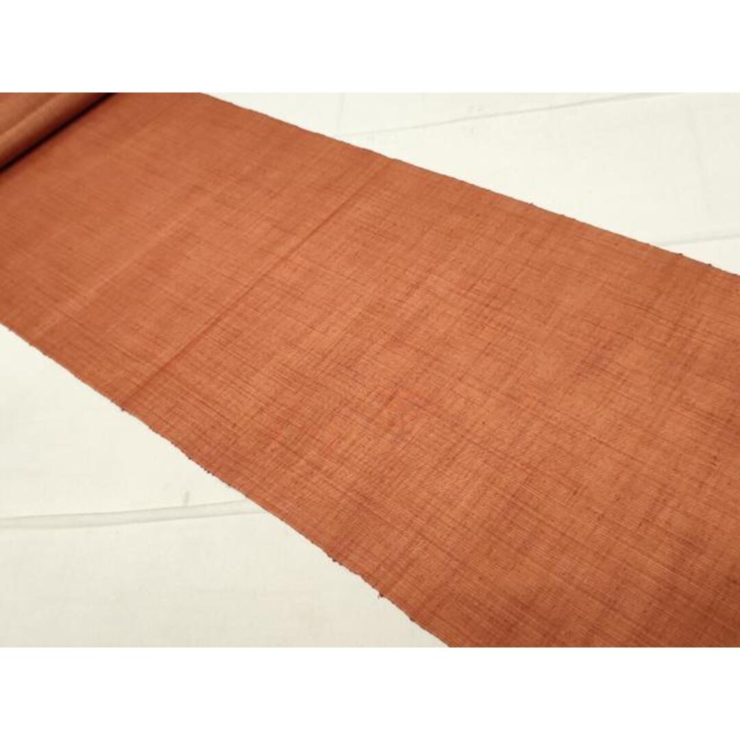 平和屋着物▼西陣　紬　反物　着尺　柿色　逸品　未使用　DAAX6591zy レディースの水着/浴衣(着物)の商品写真