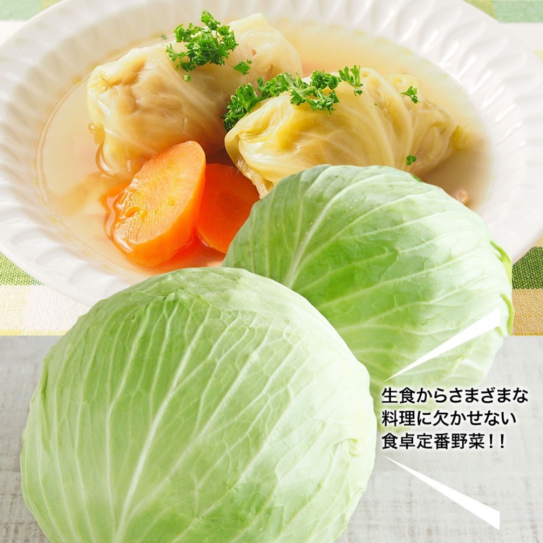 野菜セットB（キャベツ2玉・たまねぎ・じゃがいも・にんじん約2kg）4種セット 食品/飲料/酒の食品(野菜)の商品写真