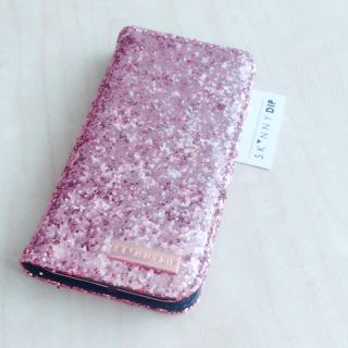 スキニーディップ(SKINNYDIP)の新品未使用*SKINNYDIPピンクラメiPhone6/6s/7ケース(iPhoneケース)