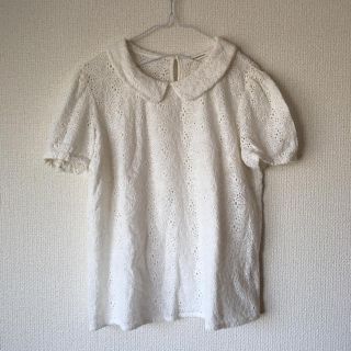 スピックアンドスパン(Spick & Span)のカットワーク♡お花ブラウス(シャツ/ブラウス(半袖/袖なし))