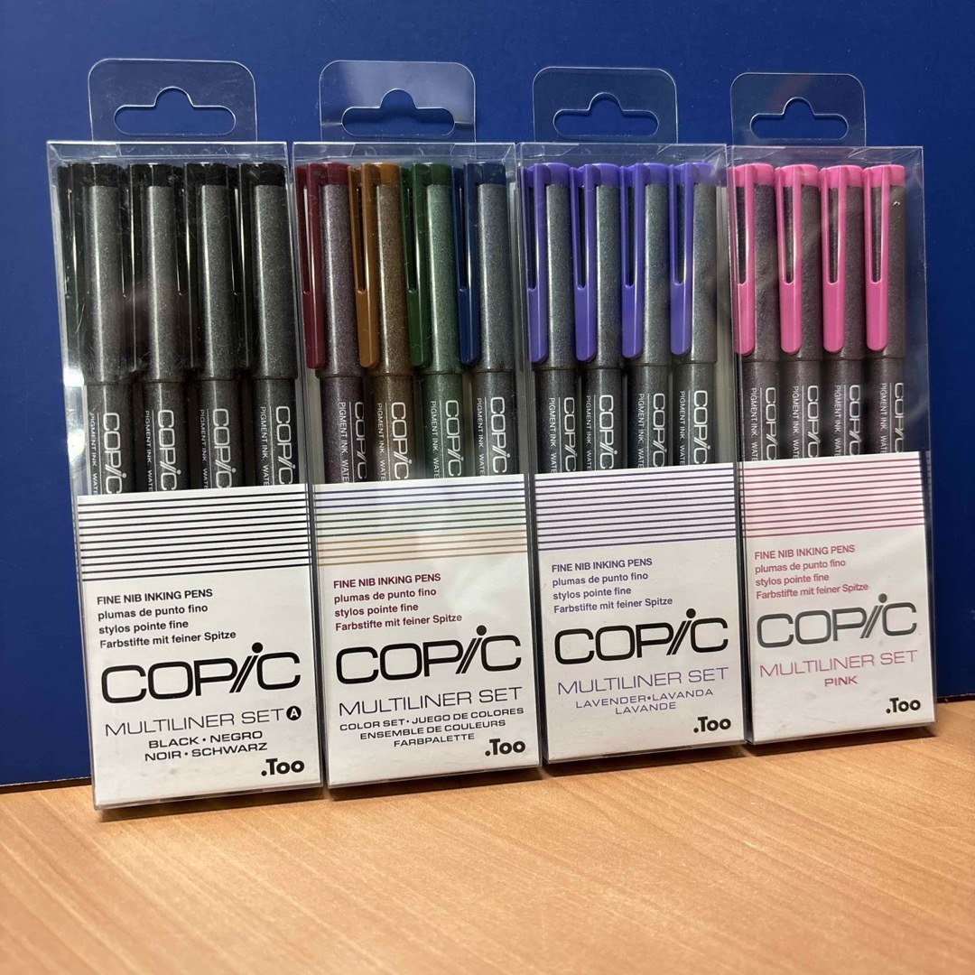 コピックマルチライナー4本組 カラーセット エンタメ/ホビーのアート用品(カラーペン/コピック)の商品写真