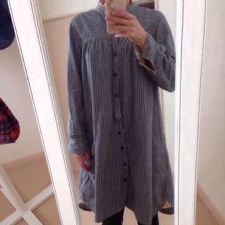 ビーエルユーイー(B.L.U.E.)のボーダーワンピ(ひざ丈ワンピース)