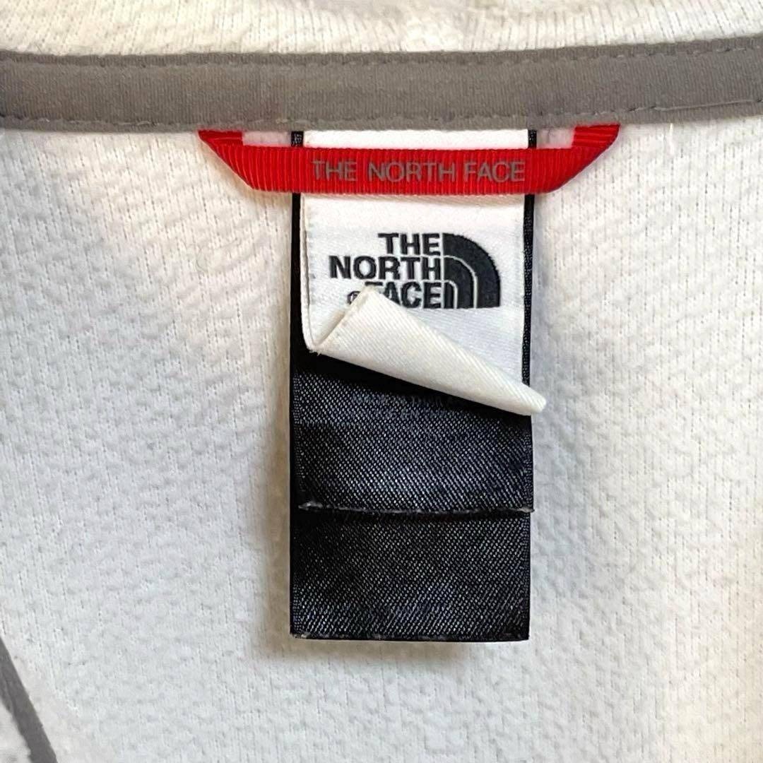 THE NORTH FACE(ザノースフェイス)のノースフェイス　フーディージップフリース　レディースS　フード付スウェット 古着 レディースのトップス(トレーナー/スウェット)の商品写真
