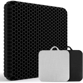 ゲルクッション 体圧分散 低反発 蒸れない カバー2枚付き 座布団 ハチの巣