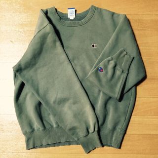 チャンピオン(Champion)の【大人気ブランド】希少カラー♡モスグリーン♡モデル愛用♡トレンド(トレーナー/スウェット)