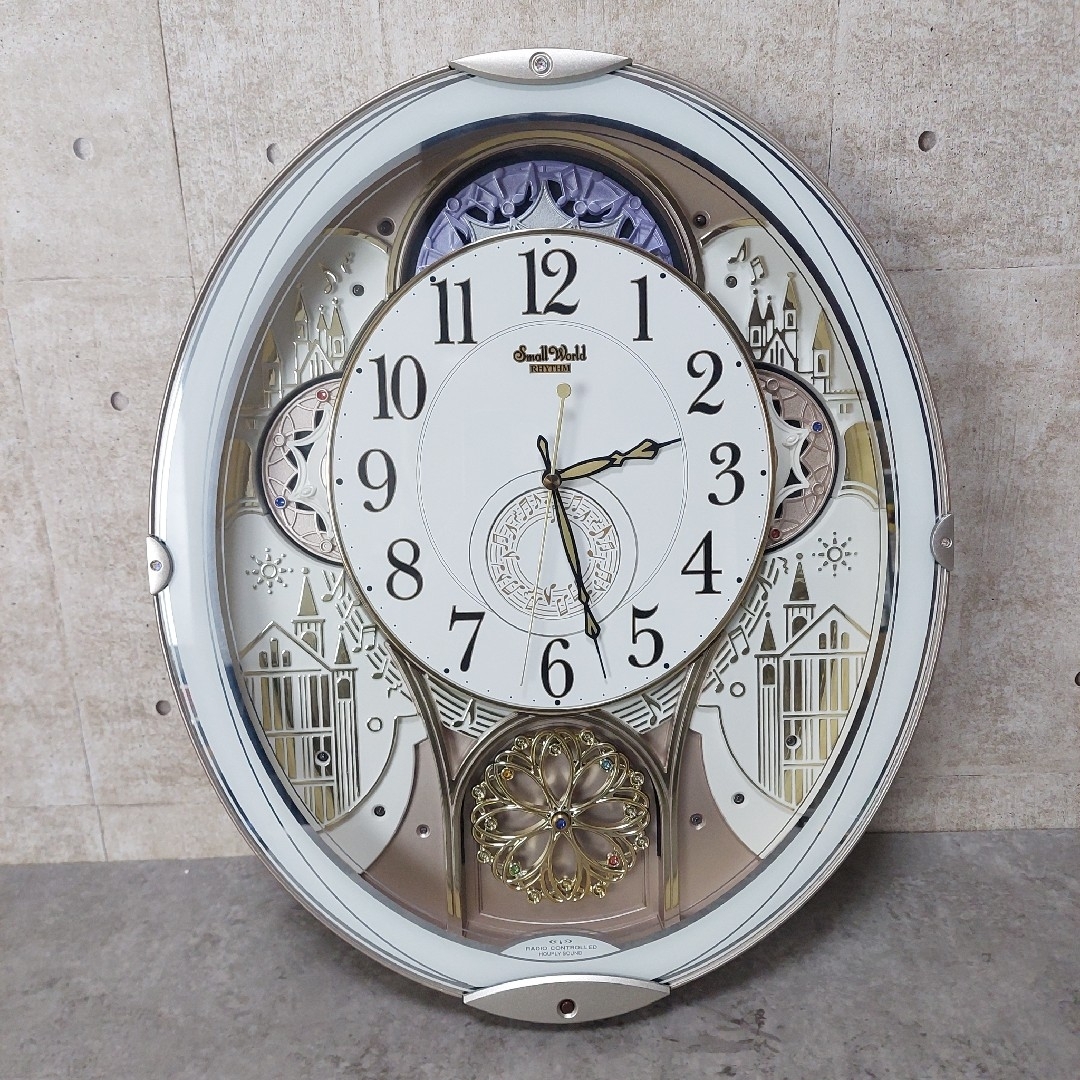 RHYTHM - 電波からくり時計 スモールワールドノエルN 4MN539RHの通販