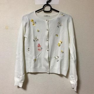 ウィルセレクション(WILLSELECTION)の新品未使用♡ウィルセレクション♡ビーズフラワーカーディガン(カーディガン)