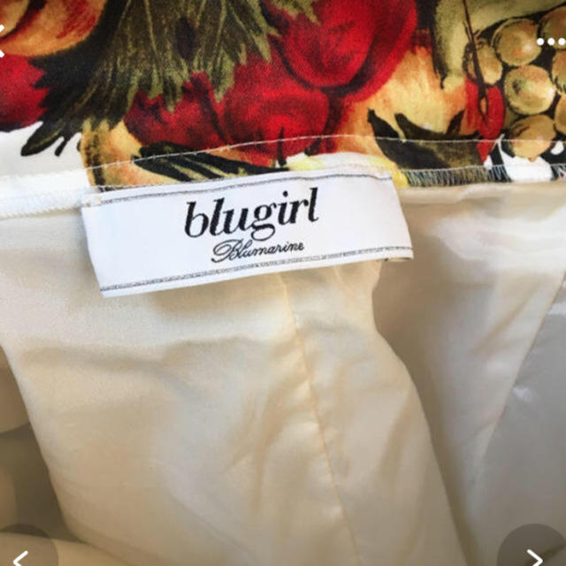 Blugirl(ブルーガール)のnoa 様専用 ブルーガール フルーツ フラワー バード スカート レディースのスカート(ひざ丈スカート)の商品写真