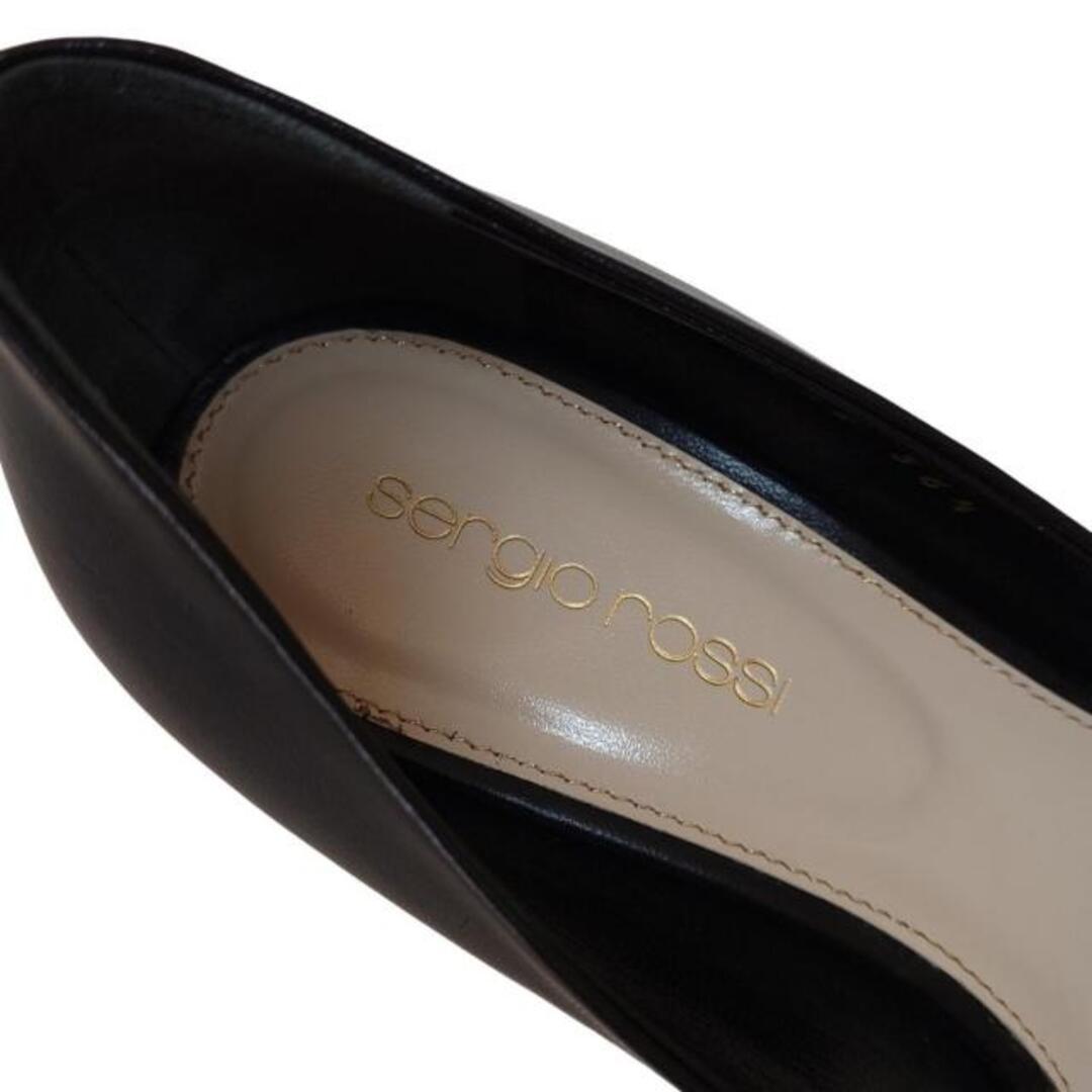 Sergio Rossi(セルジオロッシ)のsergio rossi(セルジオロッシ) パンプス 36 1/2 レディース - ダークネイビー×ベージュ パンチング レザー レディースの靴/シューズ(ハイヒール/パンプス)の商品写真