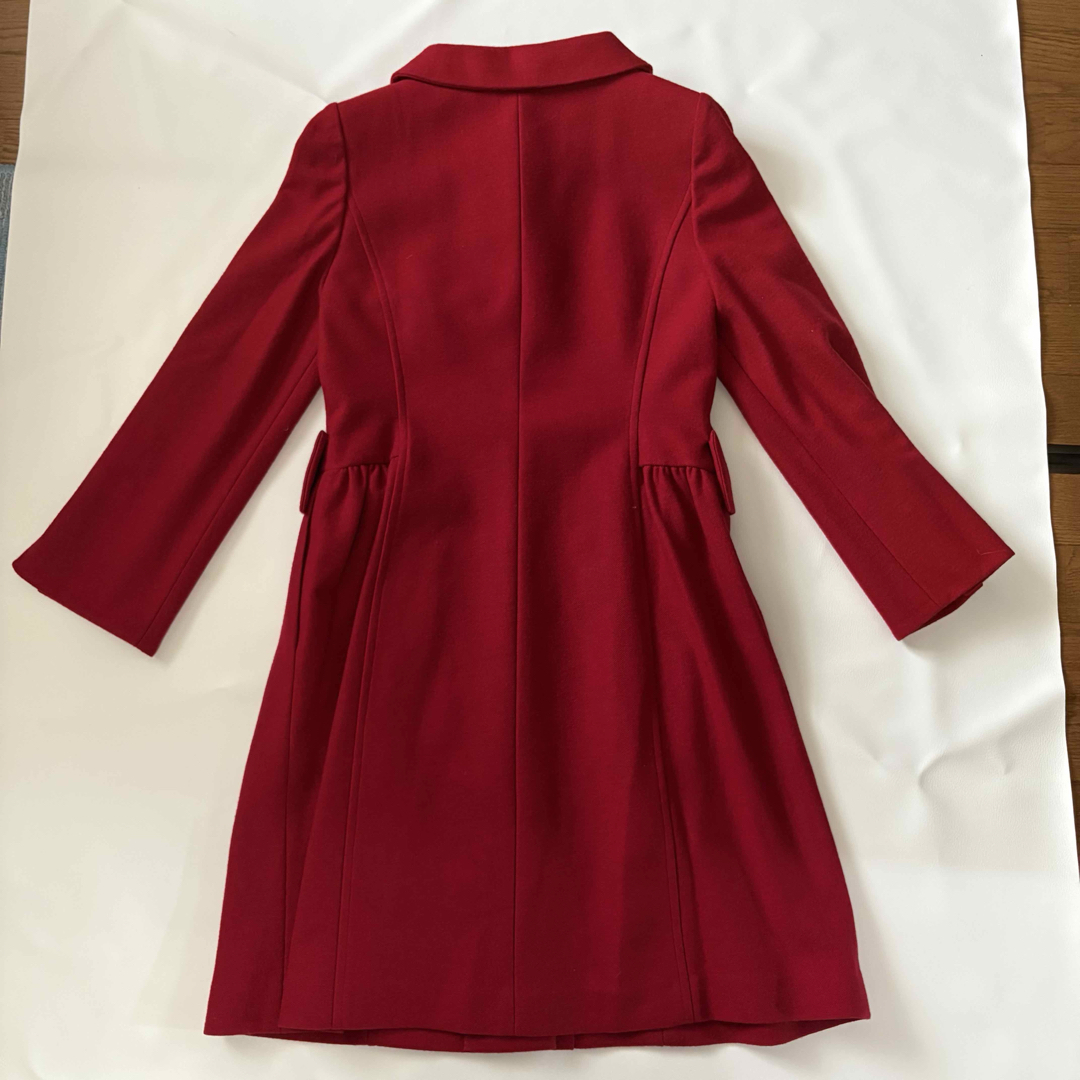 M'S GRACY(エムズグレイシー)のエムズグレイシー リボンコート　赤　レッド　リボン　コート　サイズ40（Ｌ相当） レディースのジャケット/アウター(ロングコート)の商品写真