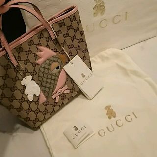 グッチ(Gucci)のグッチ チルドレンズコレクション トートバック ピンク(トートバッグ)