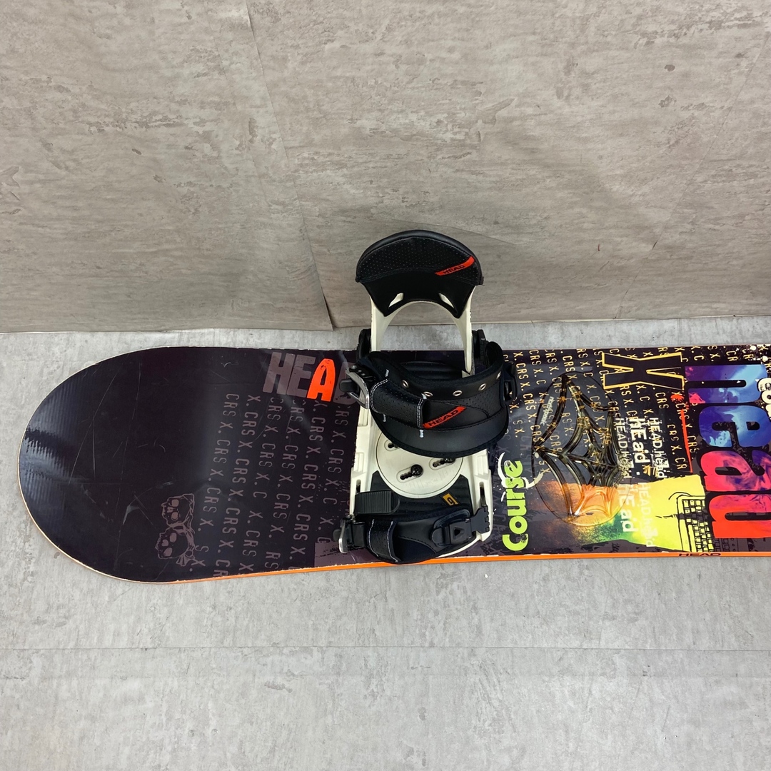 HEAD(ヘッド)のヘッド　メンズスノーボード２点セット　ボード　CourseX　154cm　バインディング　P.FOUR X　Mサイズ　初心者　初めて　HEAD スポーツ/アウトドアのスノーボード(ボード)の商品写真
