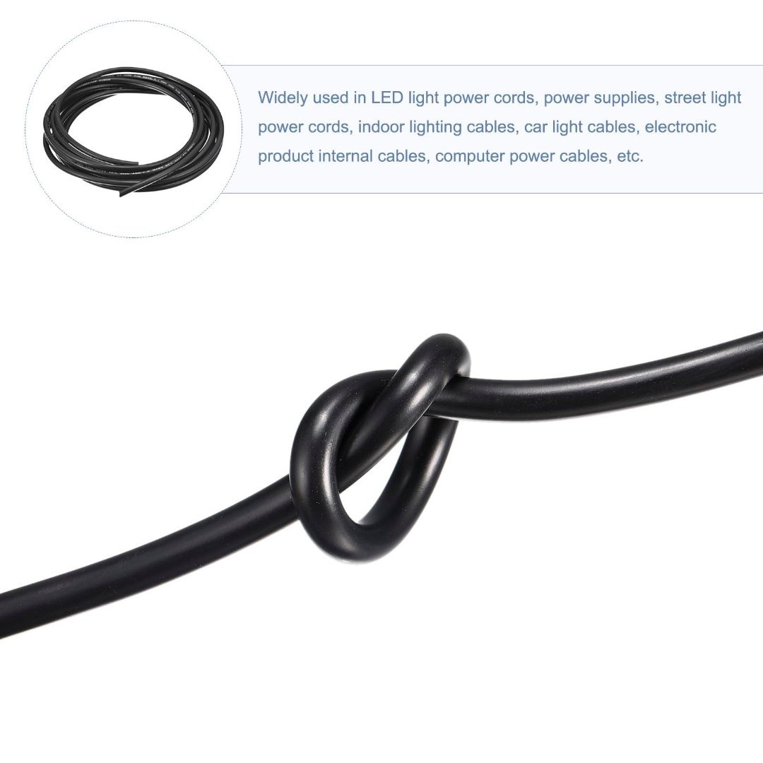 【新着商品】uxcell 電線ケーブル 24A WG電線 2芯 UL2464 錫 スマホ/家電/カメラの生活家電(その他)の商品写真