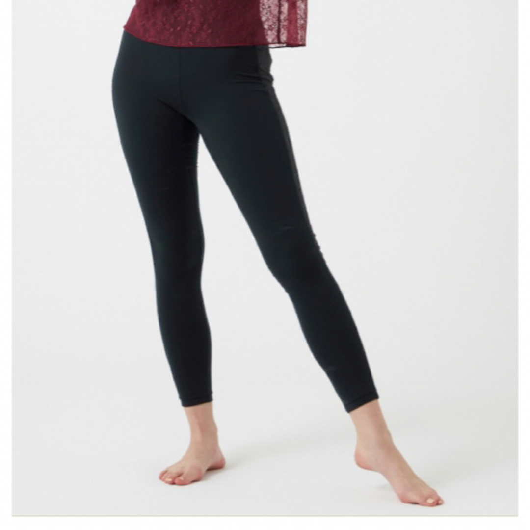 チャコットバランス　サイドレースコンビレギンス　ブラックM新品ヨガ　ピラティス CHACOTT - チャコットバランス サイドレースコンビレギンス ブラックM