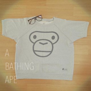 アベイシングエイプ(A BATHING APE)のエイプ スウェットT. レディースS(トレーナー/スウェット)