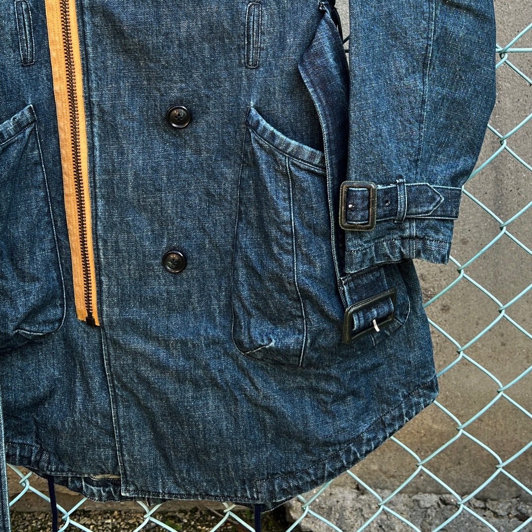 The Union(ザユニオン)のTHE FABRICユニオンTHE UNION　デニムモッズコートM51トレンチ メンズのジャケット/アウター(モッズコート)の商品写真