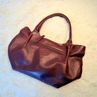 【美品】Dakota ピガーレ レザー トートバッグ 赤 A4可 肩掛け可