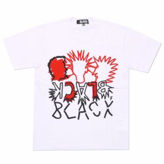 ブラックコムデギャルソン(BLACK COMME des GARCONS)のブラックコムデギャルソン パンク PUNK Tシャツ M BLACK ギャルソン(Tシャツ/カットソー(半袖/袖なし))