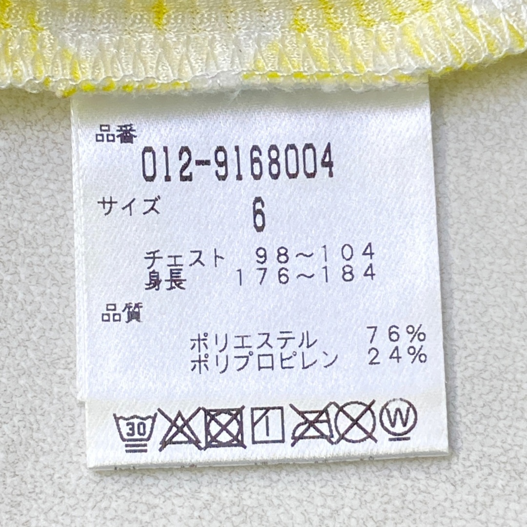 サイズ：6 NEW BALANCE GOLF ニューバランス  半袖ポロシャツ 総柄 イエロー系 [240101565100] ゴルフウェア メンズ ストスト スポーツ/アウトドアのゴルフ(ウエア)の商品写真