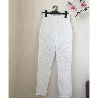 JILL STUART レース生地 パンツ ウエスト60cm - カジュアルパンツ