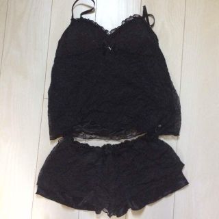 セシルマクビー(CECIL McBEE)の総レース カップ付き ルームウェア キャミソール(ルームウェア)