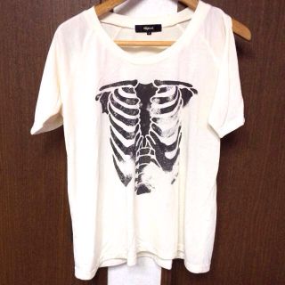 ウィゴー(WEGO)の骨 プリント ☻﻿ Tシャツ(Tシャツ(半袖/袖なし))