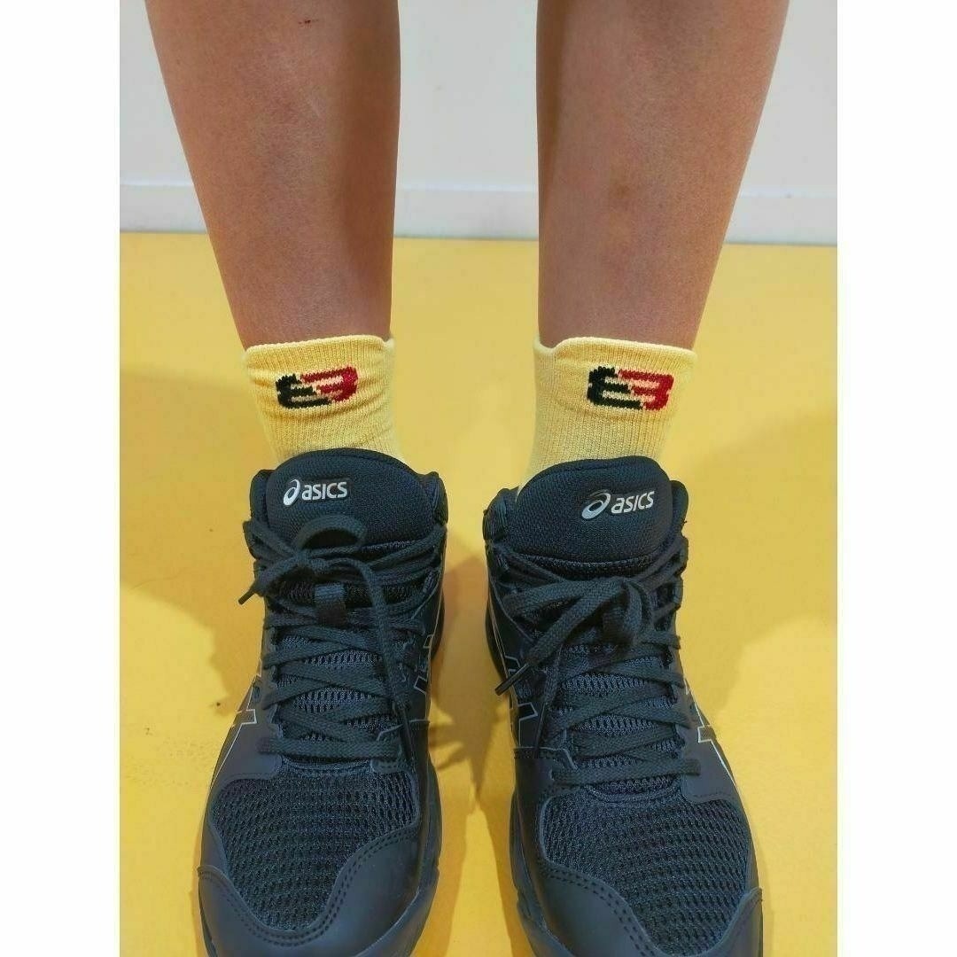 ★イエロー　20cm～23cm　スポーツソックス　ミニバス バスケット　バッソク スポーツ/アウトドアのスポーツ/アウトドア その他(その他)の商品写真