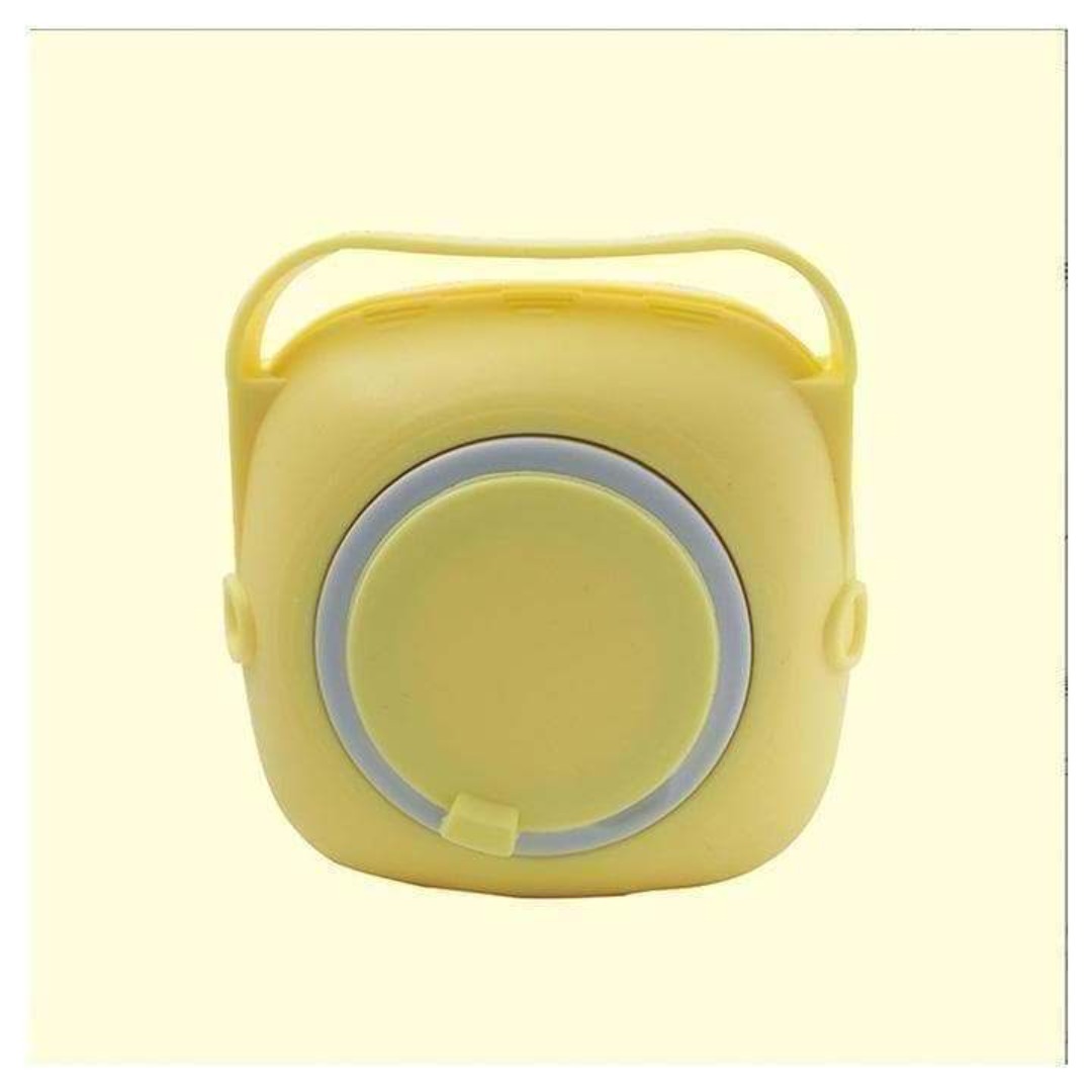 ペットシャワーブラシ 犬猫用バスブラシ イエロー　シャンプー入れ シリコンブラシ その他のペット用品(犬)の商品写真