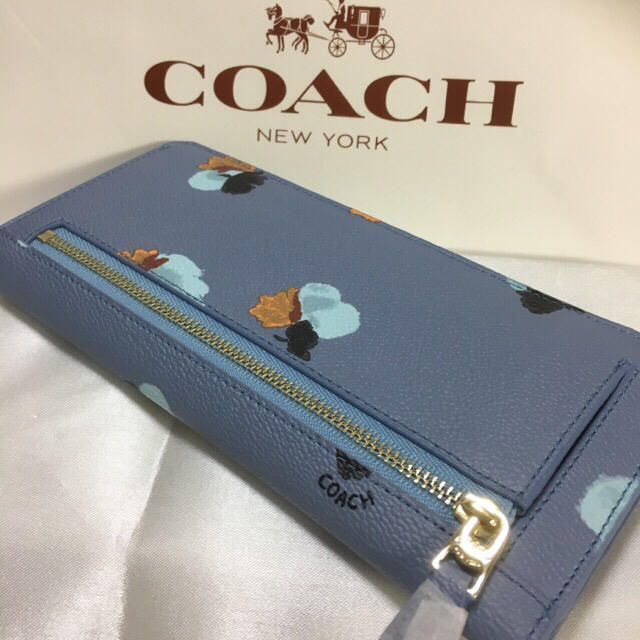 COACH(コーチ)のプレゼントにも❤️新品コーチ ソフトフラップエンブローブ スリム長財布 レディースのファッション小物(財布)の商品写真