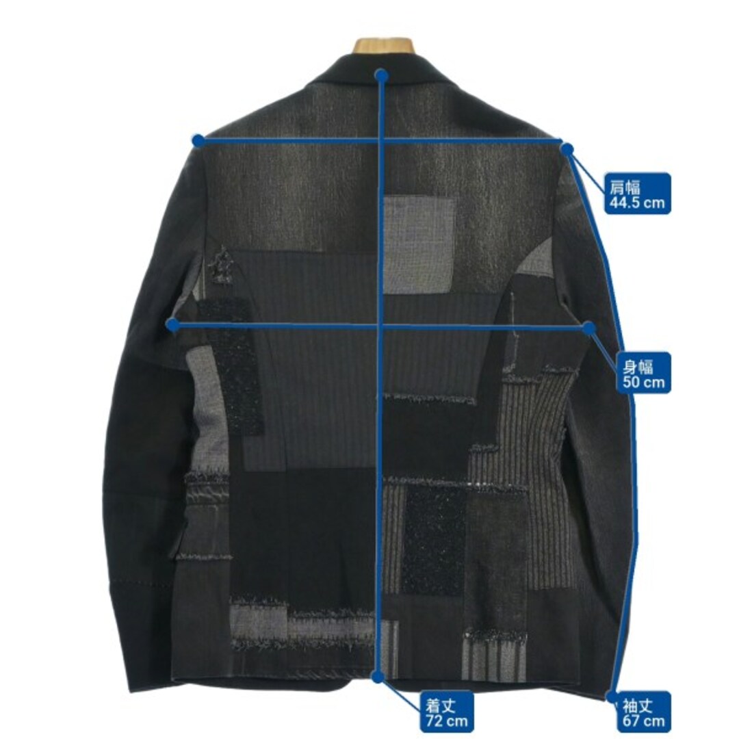 JUNYA WATANABE MAN(ジュンヤワタナベマン)のJUNYA WATANABE MAN カジュアルジャケット M 黒 【古着】【中古】【送料無料】 メンズのジャケット/アウター(テーラードジャケット)の商品写真