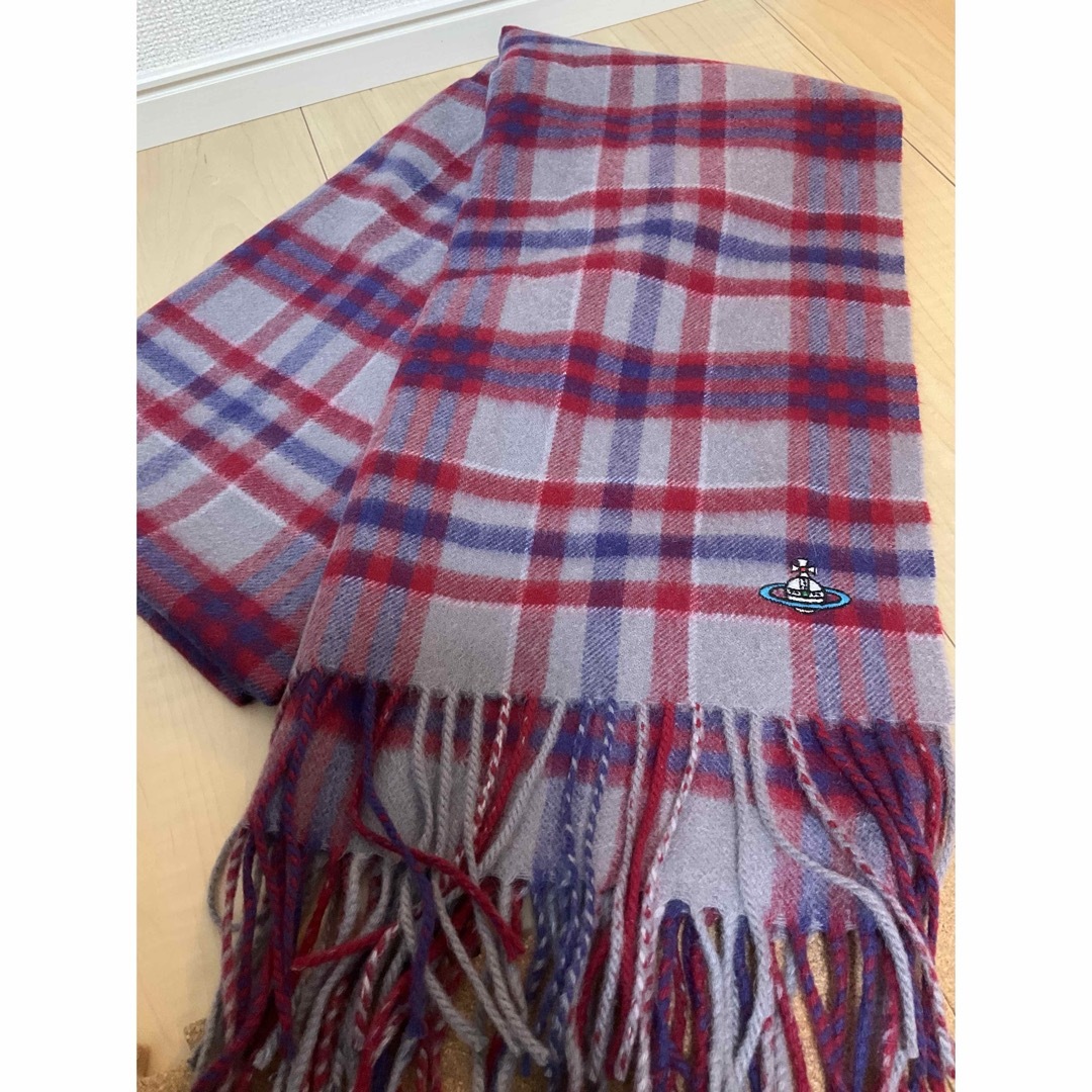 Vivienne Westwood(ヴィヴィアンウエストウッド)のヴィヴィアン  マフラー　カシミヤ　◎ レディースのファッション小物(マフラー/ショール)の商品写真