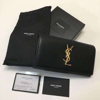 サンローラン(Saint Laurent)の【超美品】サンローラン SAINT LAURENT レディース 二つ折り長財布(財布)