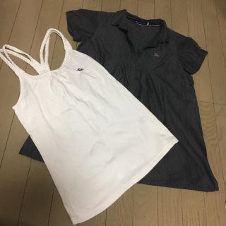 バーバリー(BURBERRY)のバーバリブルーレーベル可愛いデニムシャツとタンクトップ(シャツ/ブラウス(半袖/袖なし))