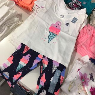 ベビーギャップ(babyGAP)のwook様専用 babygap ソフトクリーム トップス レギンス(パンツ/スパッツ)